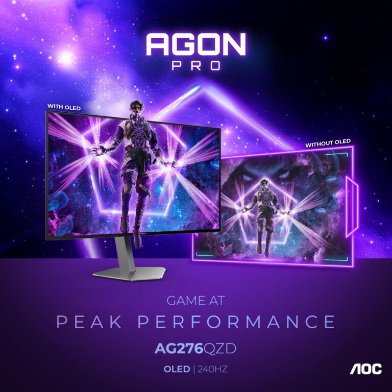 شركة AOC تطلق شاشة “اَجون برو AG276QZD ” بحجم 26.5 بوصة