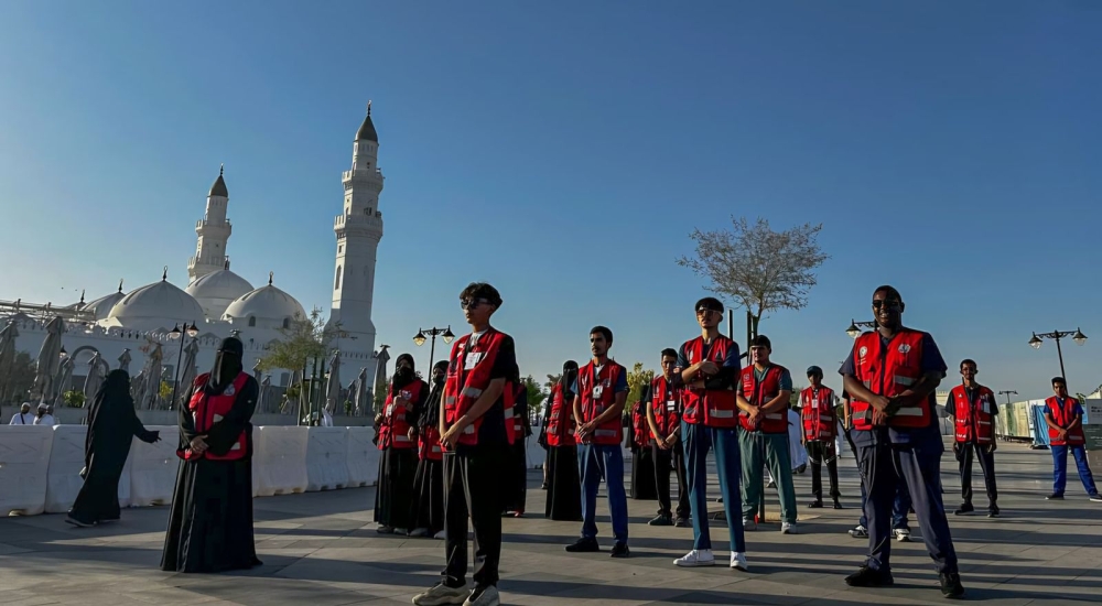 الهلال-الأحمر-يسعف-مريض-نوبة-قلبية-في-مسجد-قباء-عبر-“مسار-الجلطات”