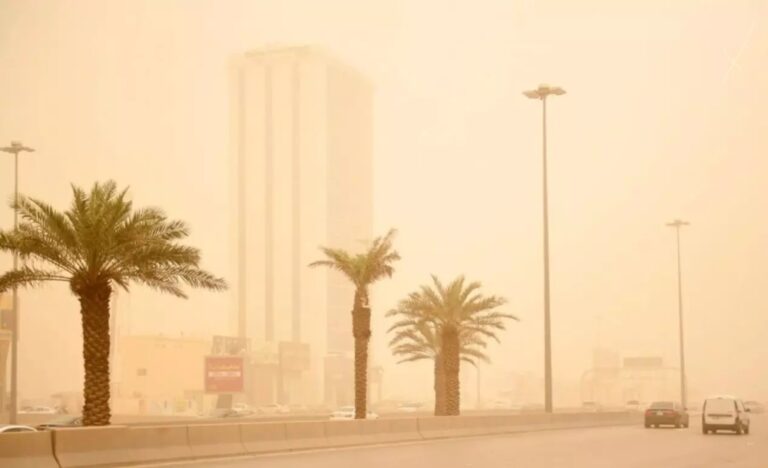 حالة-الطقس.-استمرار الرياح-النشطة-المثيرة-للأتربة-والغبار