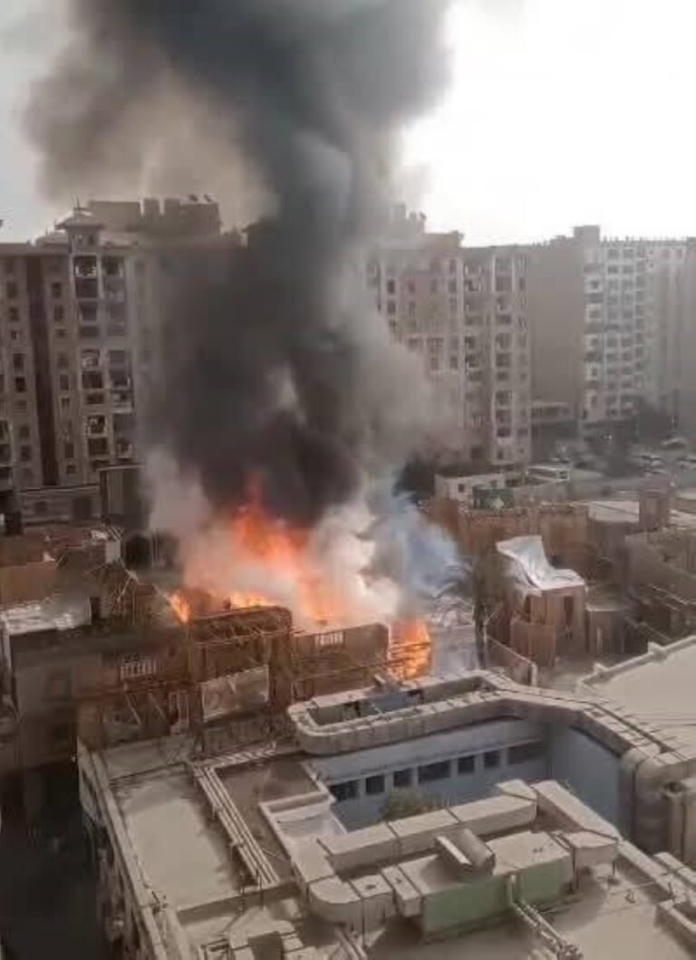 اندلاع-حريق-بمبنى-استديو-مصر-بمنطقة-فيصل-في-الجيزة