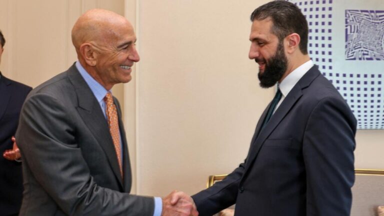 الشرع-يبحث-القضايا-ذات-الاهتمام-المشترك-مع-المبعوث-الأمريكي