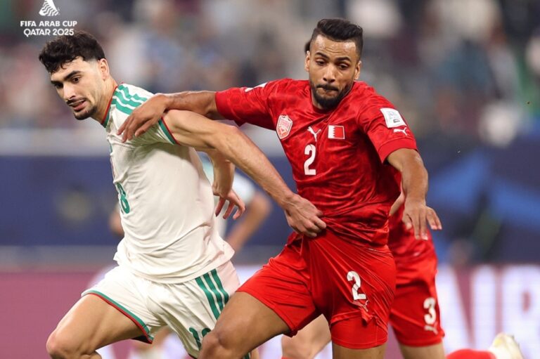 منتخب-الجزائر-يتصدر-مجموعته-بخماسية-أمام-البحرين-في-كأس-العرب