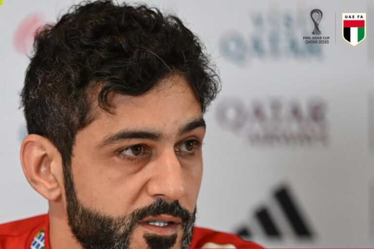  عادل-الحوسني-لاعب-الإمارات:-نريد-الفوز-على-الكويت.-ولا-توجد-مباراة-سهلة-في-كأس-العرب
