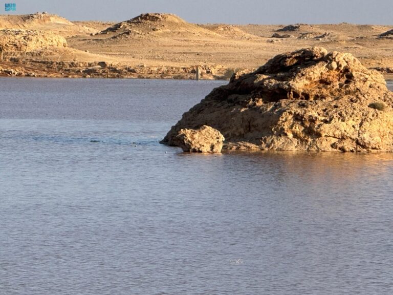 صور|-“الخباري”-وبحيرات-مياه-الأمطار-ترسم-مناظر-خلابة-في-براري-رفحاء