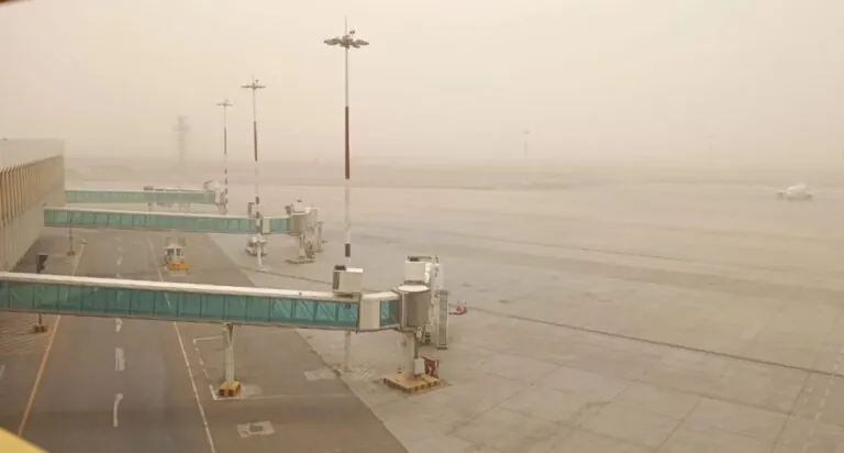 إغلاق-مطار-بغداد-الدولي-بسبب-سوء-الأحوال-الجوية