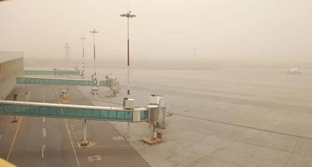 إغلاق-مطار-بغداد-الدولي-بسبب-سوء-الأحوال-الجوية