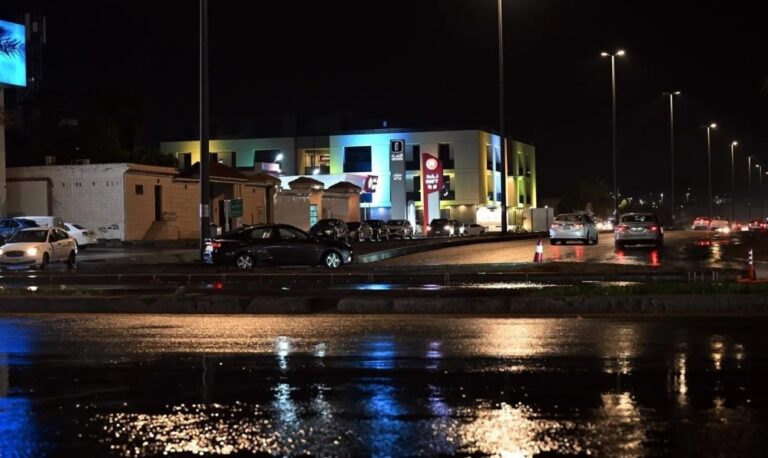 عاجل-|-أعلى-معدل-في-الرياض.-رصد-هطول-أمطار-متفرقة-في-5-مناطق