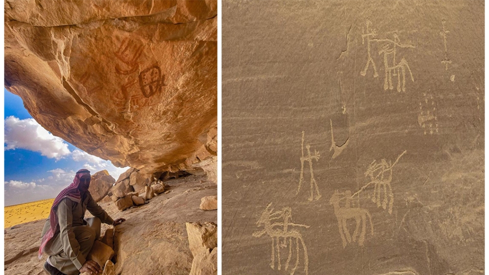 صور|-اكتشاف-موقع-نقوش-صخرية-يعود-إلى-10-آلاف-سنة-في-سيناء-المصرية