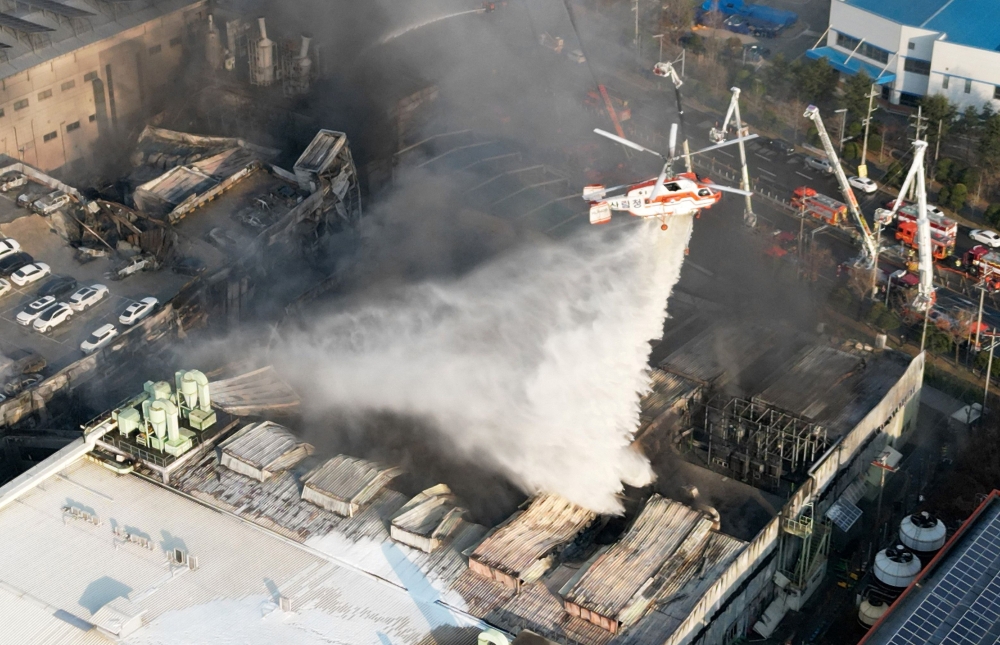 مصرع-ما-لا-يقل-عن-10-أشخاص-جراء-حريق-بمصنع-في-كوريا-الجنوبية