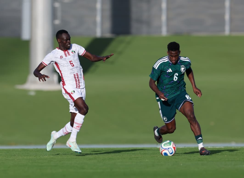 الأخضر-(b)-يخسر-لقاء-السودان-الودي-في-معسكر-جدة