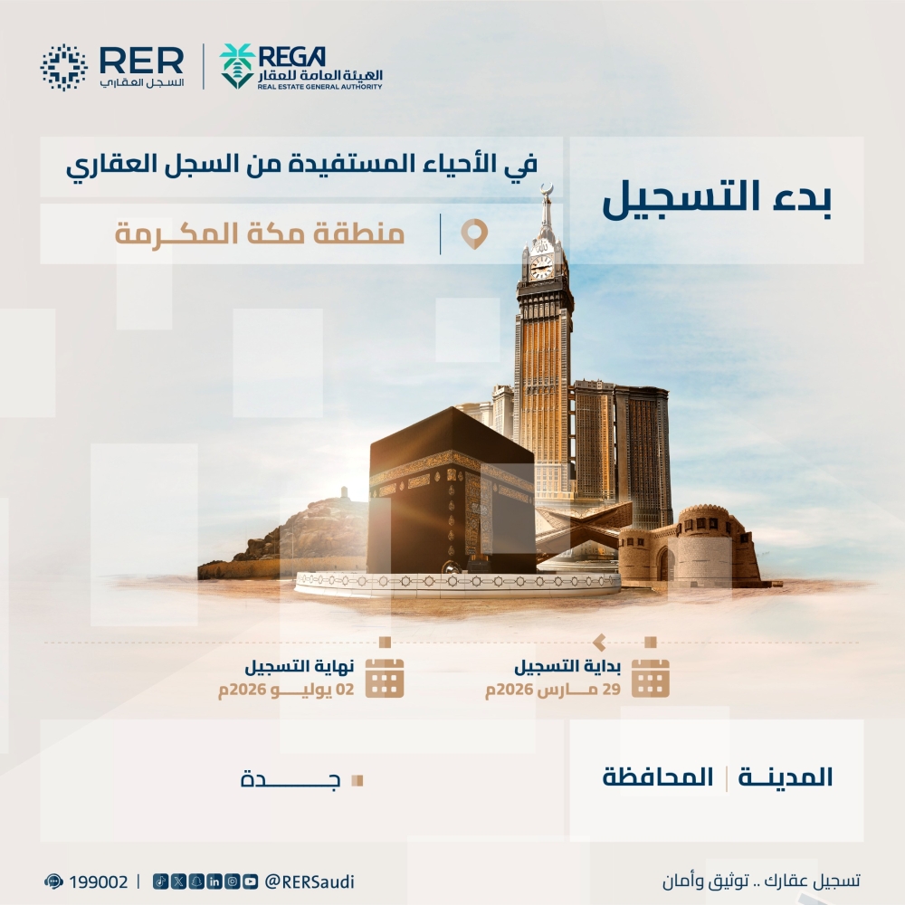 السجل-العقاري-يبدأ-تسجيل-14.7-ألف-قطعة-عقارية-في-مكة-المكرمة