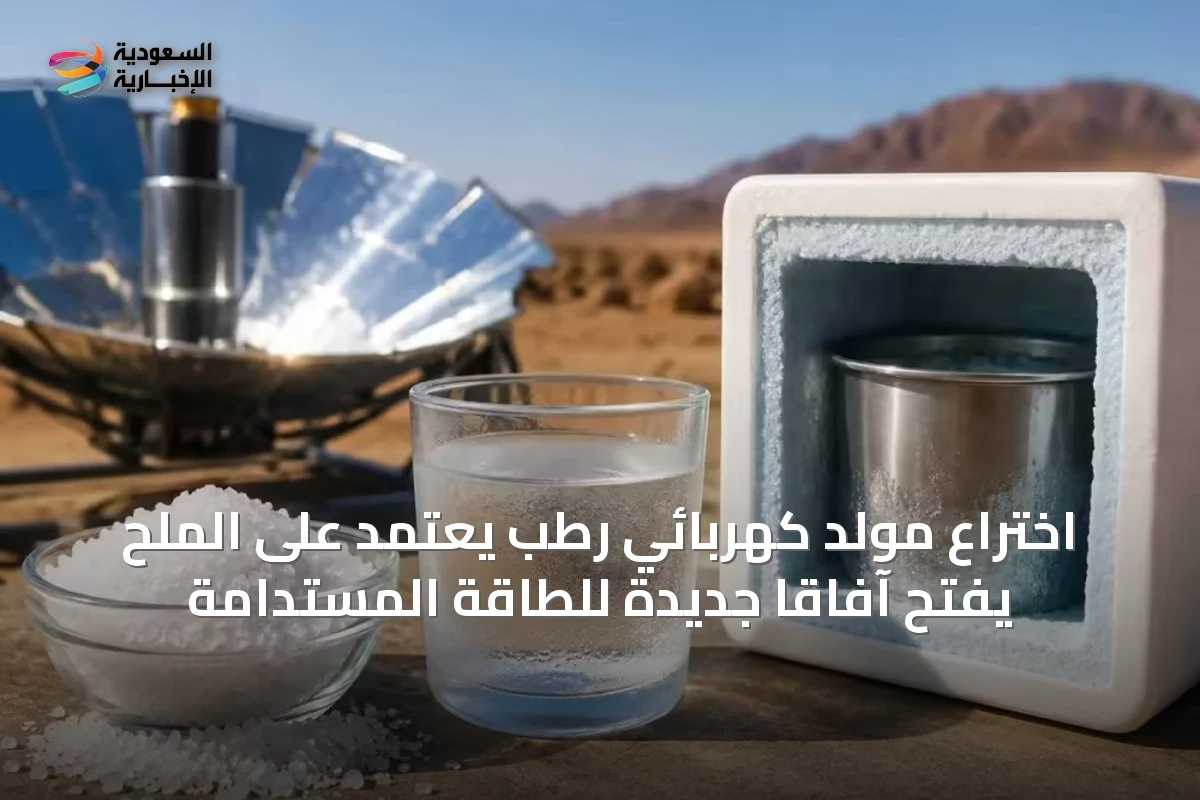اختراع مولد كهربائي رطب يعتمد على الملح يفتح آفاقًا جديدة للطاقة المستدامة