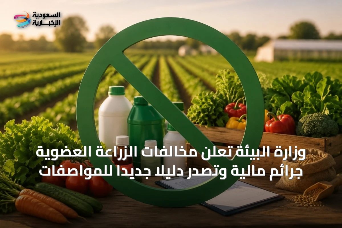وزارة البيئة تعلن مخالفات الزراعة العضوية جرائم مالية وتصدر دليلاً جديداً للمواصفات