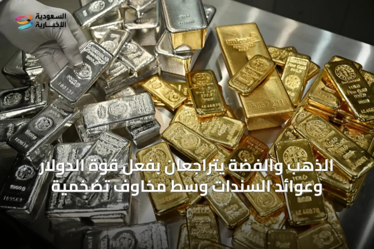 الذهب والفضة يتراجعان بفعل قوة الدولار وعوائد السندات وسط مخاوف تضخمية