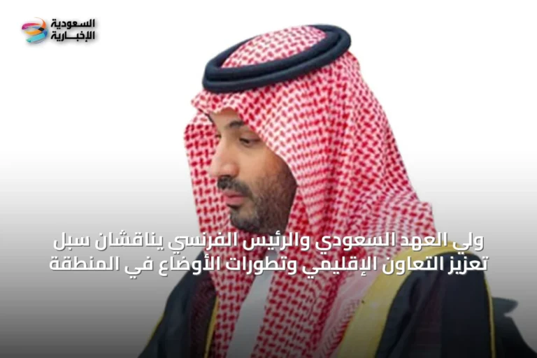 ولي العهد السعودي والرئيس الفرنسي يناقشان سبل تعزيز التعاون الإقليمي وتطورات الأوضاع في المنطقة