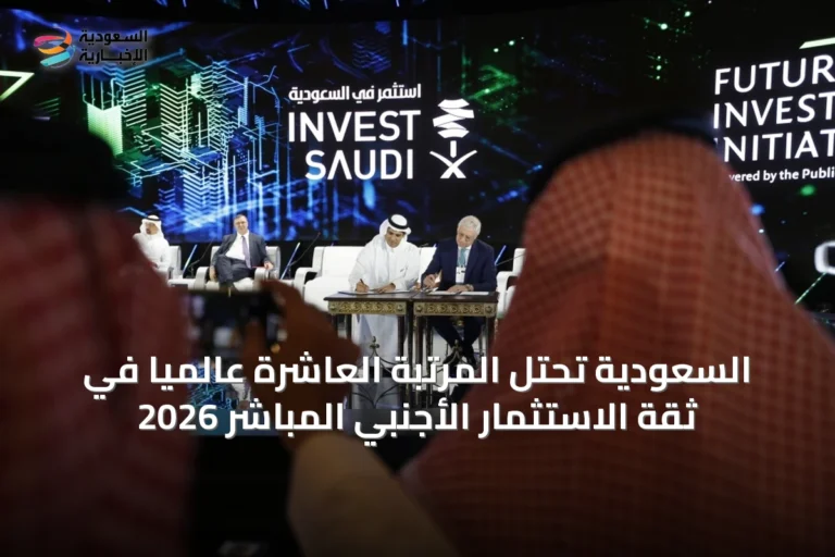 السعودية تحتل المرتبة العاشرة عالمياً في ثقة الاستثمار الأجنبي المباشر 2026