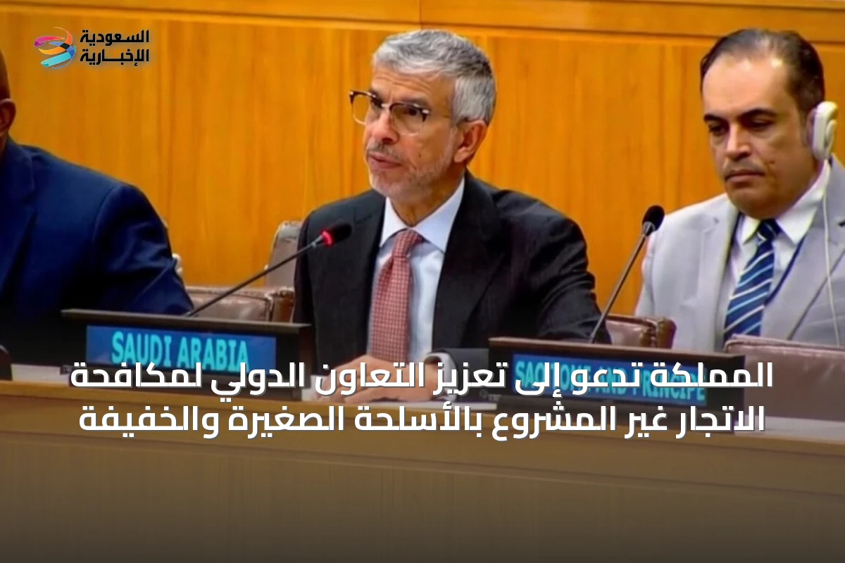 المملكة تدعو إلى تعزيز التعاون الدولي لمكافحة الاتجار غير المشروع بالأسلحة الصغيرة والخفيفة