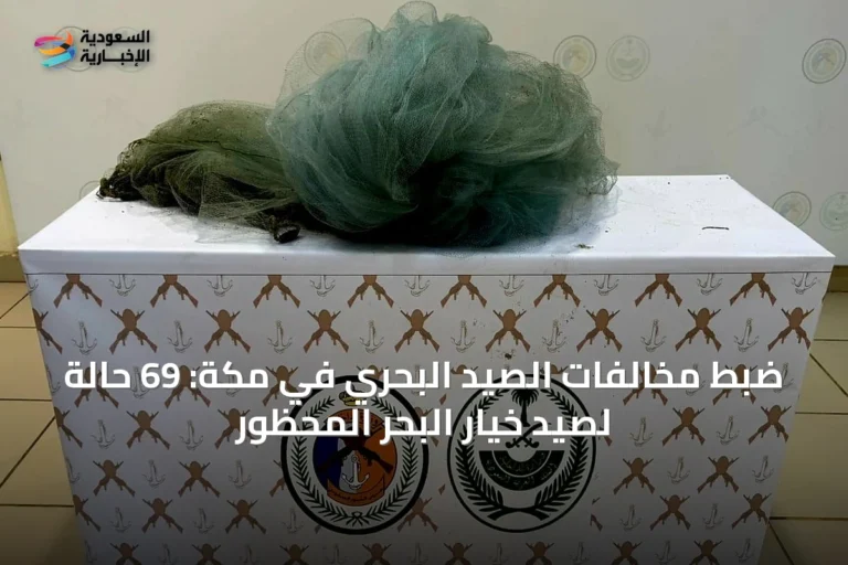 ضبط مخالفات الصيد البحري في مكة: 69 حالة لصيد خيار البحر المحظور