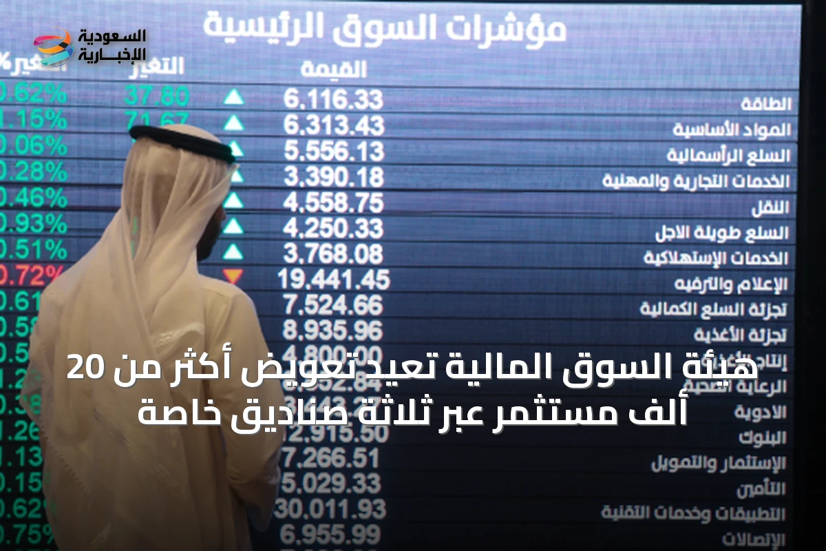 هيئة السوق المالية تُعيد تعويض أكثر من 20 ألف مستثمر عبر ثلاثة صناديق خاصة