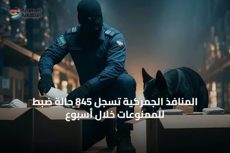 المنافذ الجمركية تسجل 845 حالة ضبط للممنوعات خلال أسبوع