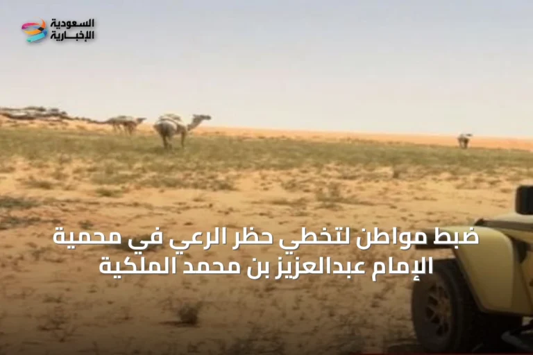ضبط مواطن لتخطي حظر الرعي في محمية الإمام عبدالعزيز بن محمد الملكية