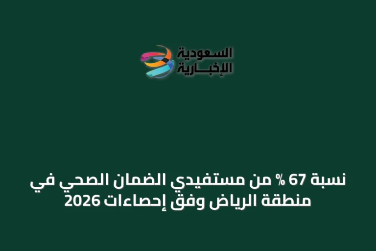 نسبة 67 % من مستفيدي الضمان الصحي في منطقة الرياض وفق إحصاءات 2026