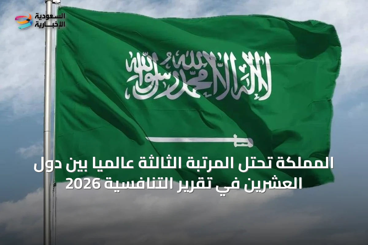 المملكة تحتل المرتبة الثالثة عالمياً بين دول العشرين في تقرير التنافسية 2026