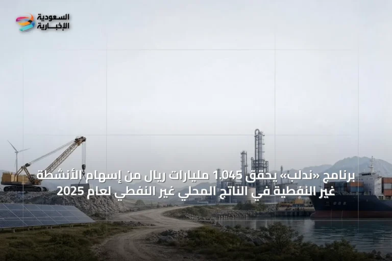 برنامج «ندلب» يحقق 1.045 مليارات ريال من إسهام الأنشطة غير النفطية في الناتج المحلي غير النفطي لعام 2025