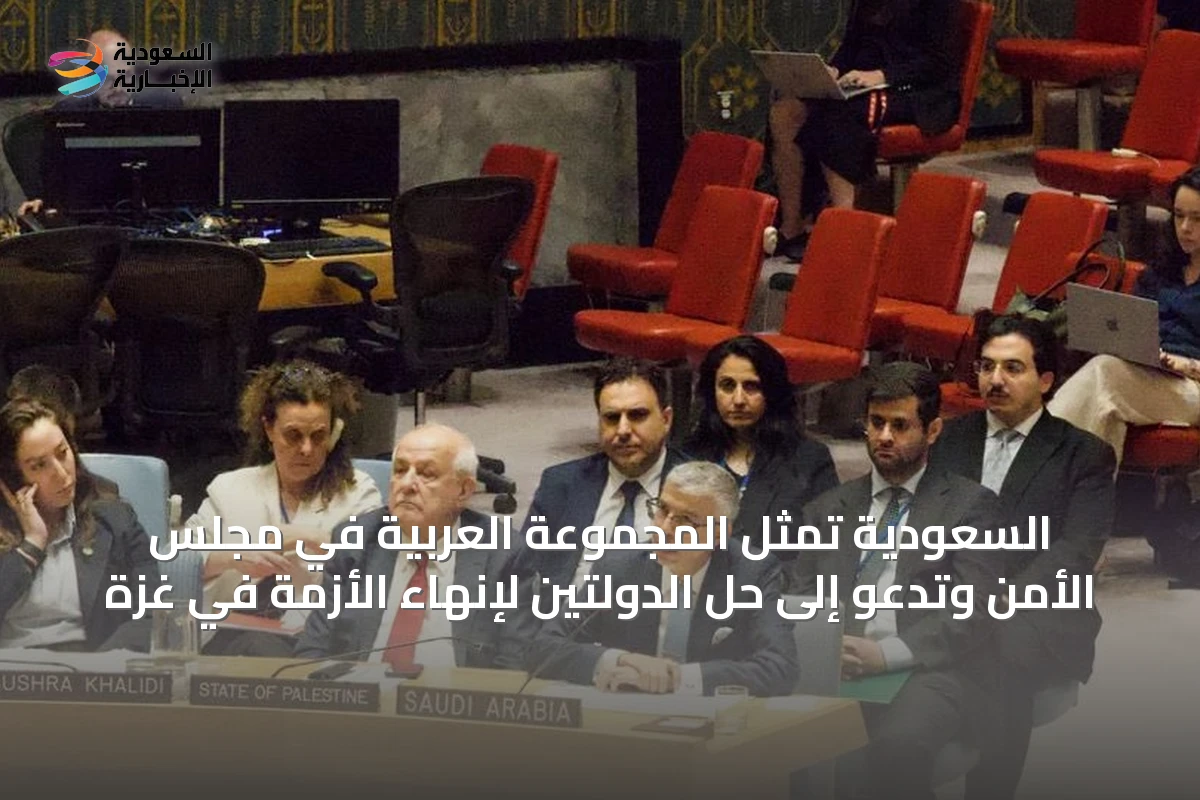 السعودية تمثّل المجموعة العربية في مجلس الأمن وتدعو إلى حل الدولتين لإنهاء الأزمة في غزة
