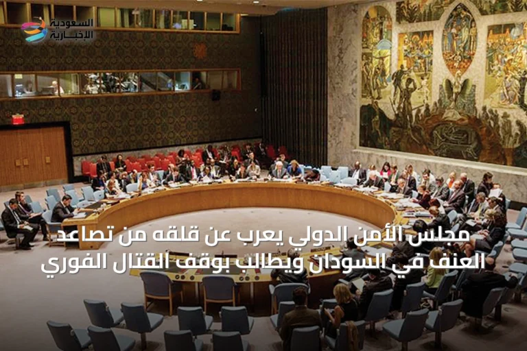 مجلس الأمن الدولي يُعرب عن قلقه من تصاعد العنف في السودان ويطالب بوقف القتال الفوري