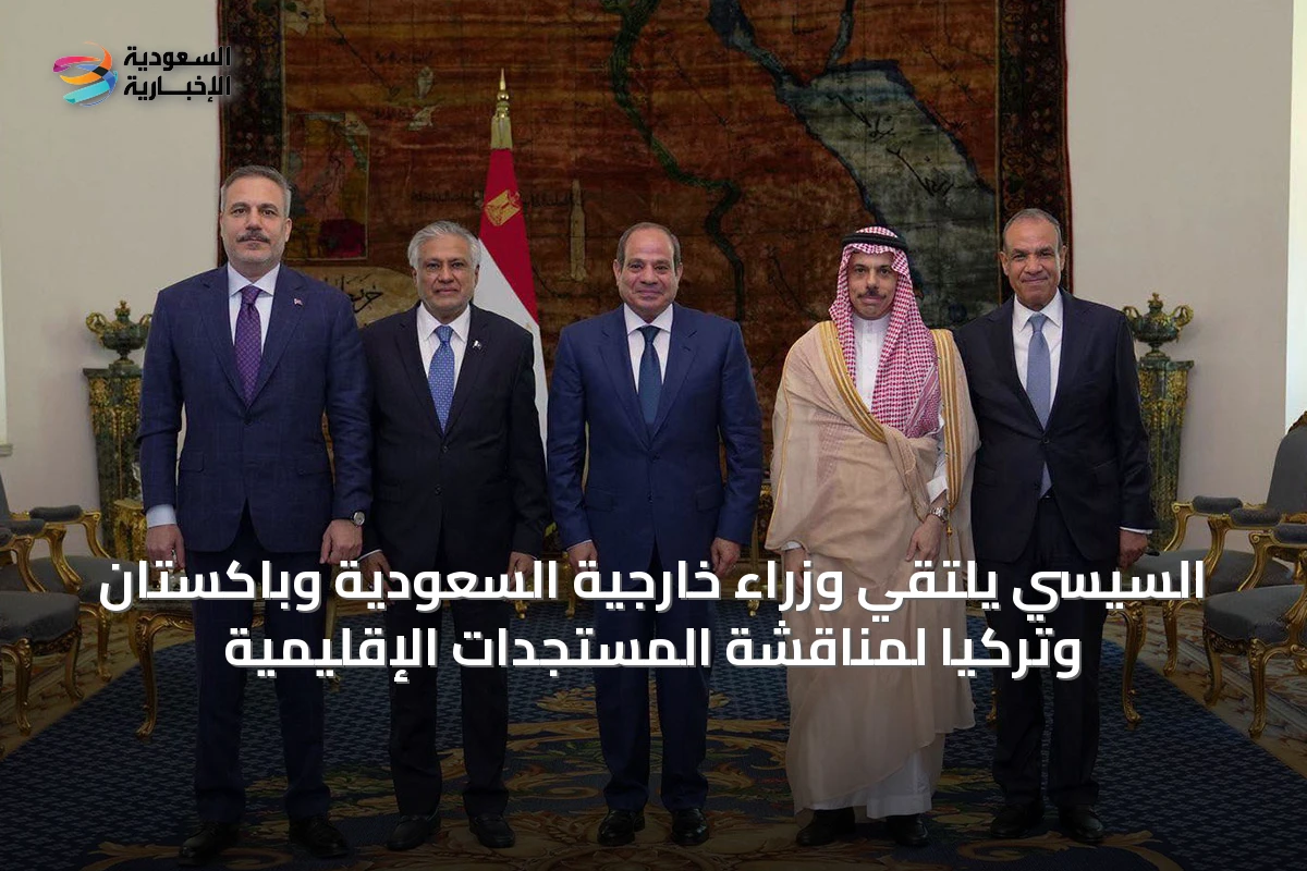 السيسي يلتقي وزراء خارجية السعودية وباكستان وتركيا لمناقشة المستجدات الإقليمية