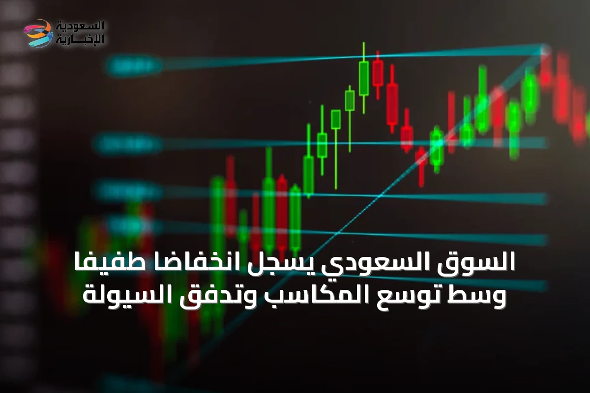 السوق السعودي يسجل انخفاضًا طفيفًا وسط توسع المكاسب وتدفق السيولة