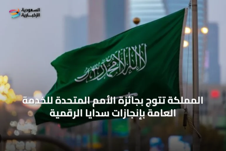 المملكة تتوج بجائزة الأمم المتحدة للخدمة العامة بإنجازات سدايا الرقمية