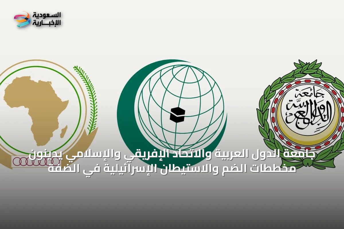 جامعة الدول العربية والاتحاد الإفريقي والإسلامي يدينون مخططات الضم والاستيطان الإسرائيلية في الضفة