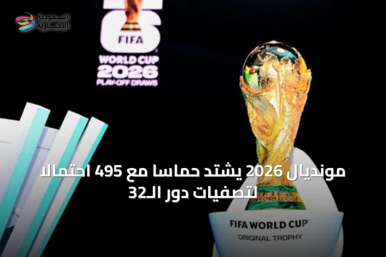 مونديال 2026 يشتد حماسًا مع 495 احتمالًا لتصفيات دور الـ32
