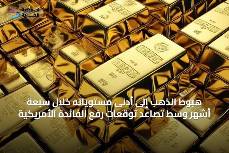 هبوط الذهب إلى أدنى مستوياته خلال سبعة أشهر وسط تصاعد توقعات رفع الفائدة الأمريكية
