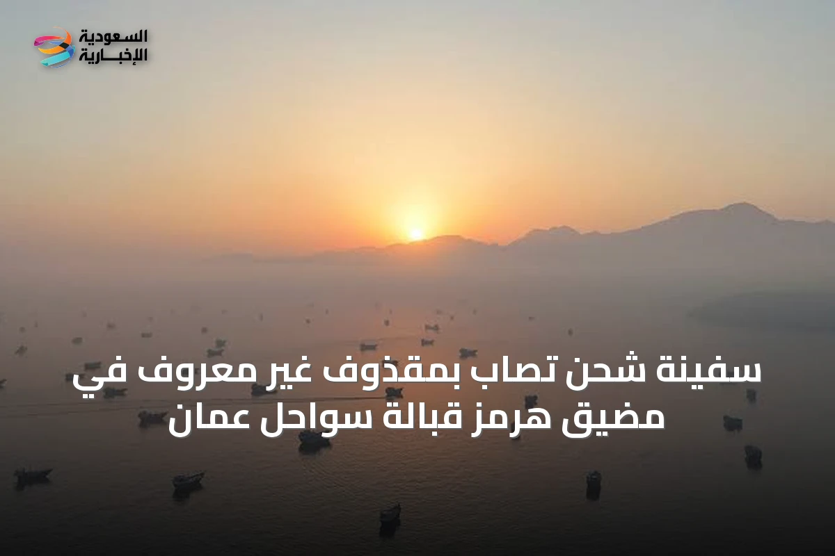 سفينة شحن تُصاب بمقذوف غير معروف في مضيق هرمز قبالة سواحل عُمان