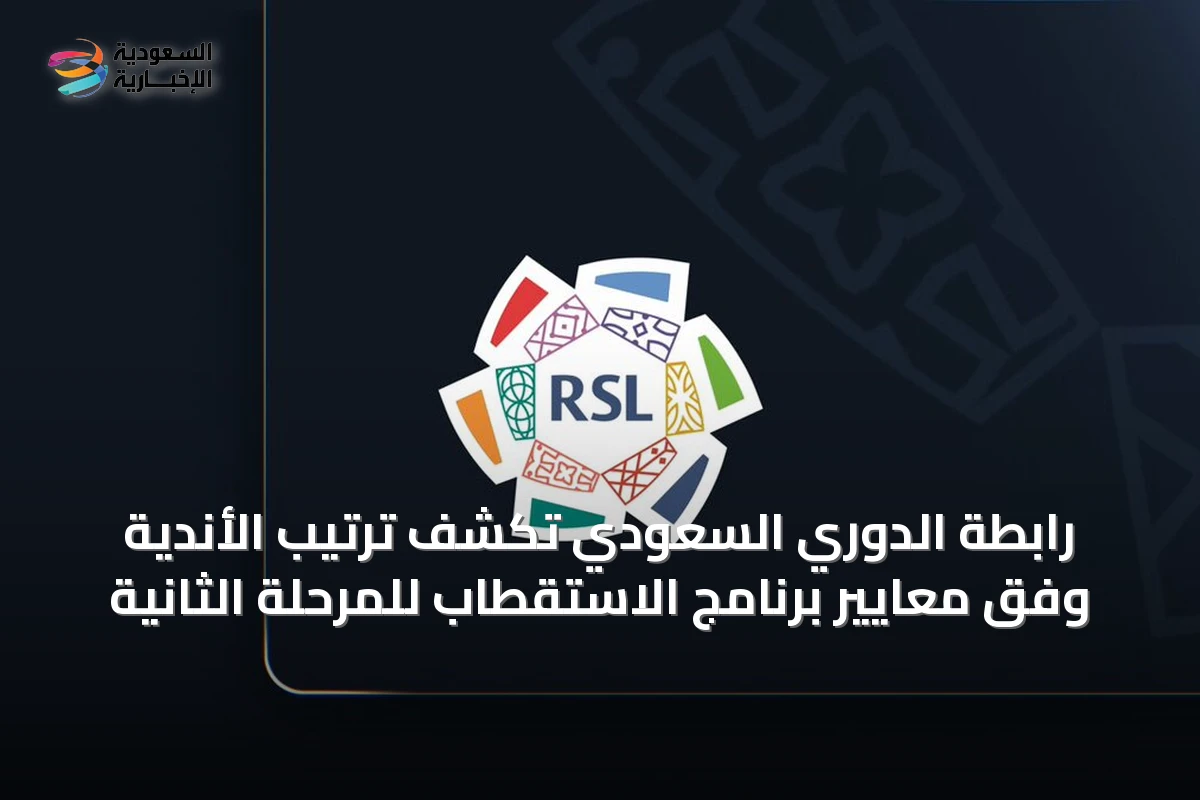 رابطة الدوري السعودي تكشف ترتيب الأندية وفق معايير برنامج الاستقطاب للمرحلة الثانية