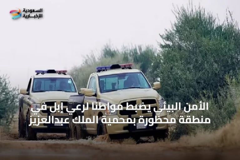 الأمن البيئي يضبط مواطنًا لرعي إبل في منطقة محظورة بمحمية الملك عبدالعزيز