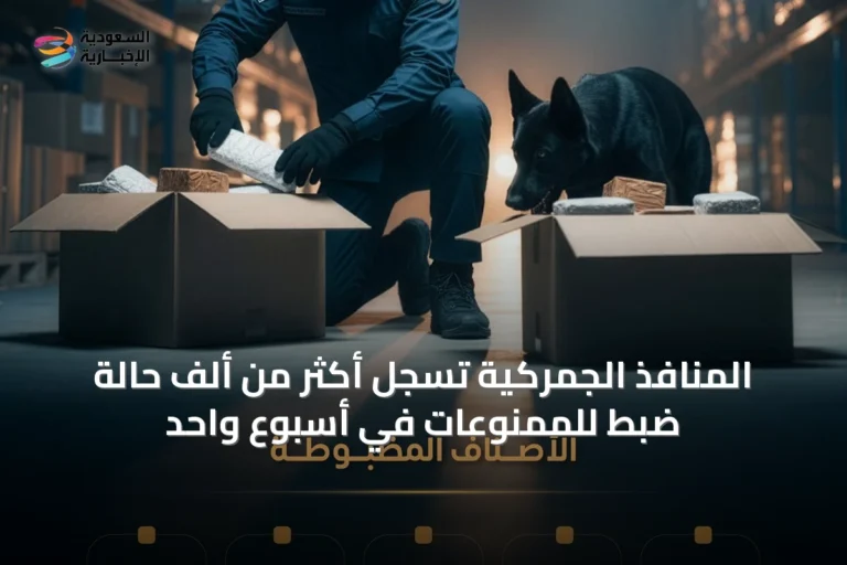 المنافذ الجمركية تسجل أكثر من ألف حالة ضبط للممنوعات في أسبوع واحد
