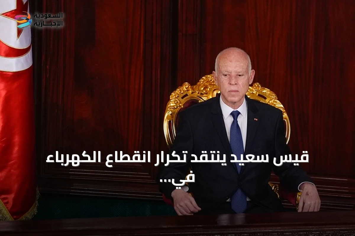 قيس سعيد ينتقد تكرار انقطاع الكهرباء في تونس ويتوعد بمحاسبة المسؤولين عن التقصير