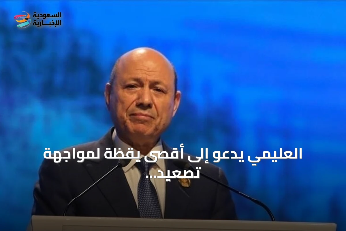 العليمي يدعو إلى أقصى يقظة لمواجهة تصعيد الحوثيين وتجدد المواجهات