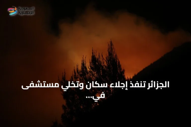 الجزائر تنفذ إجلاء سكان وتخلّي مستشفى في عنابة بسبب حرائق غابات متصاعدة