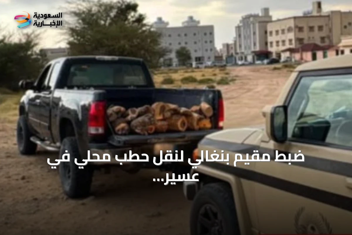 ضبط مقيم بنغالي لنقل حطب محلي في عسير وتطبيق الغرامة