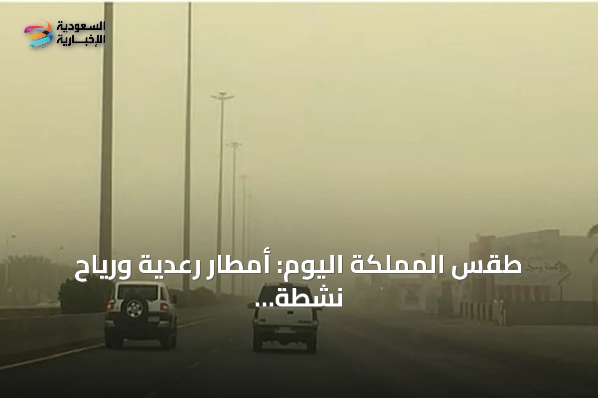 طقس المملكة اليوم: أمطار رعدية ورياح نشطة مثيرة للغبار على عدة مناطق