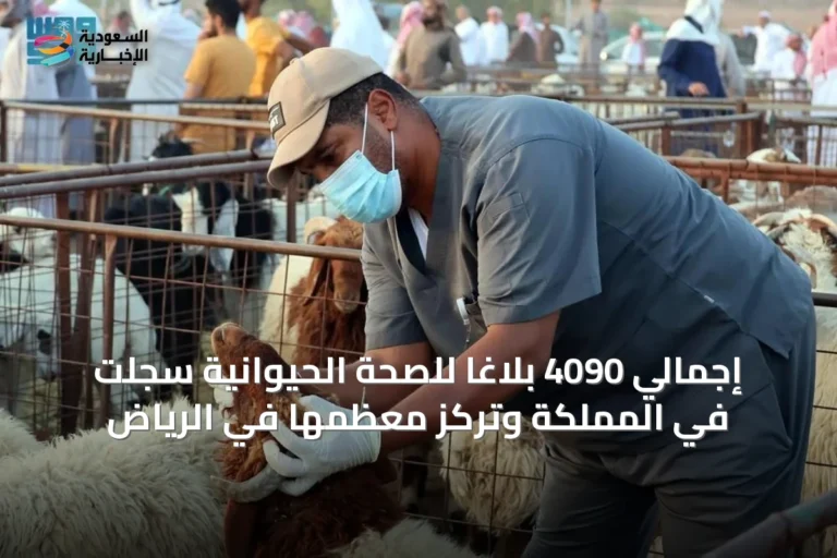 إجمالي 4090 بلاغاً للصحة الحيوانية سُجّلت في المملكة وتركّز معظمها في الرياض