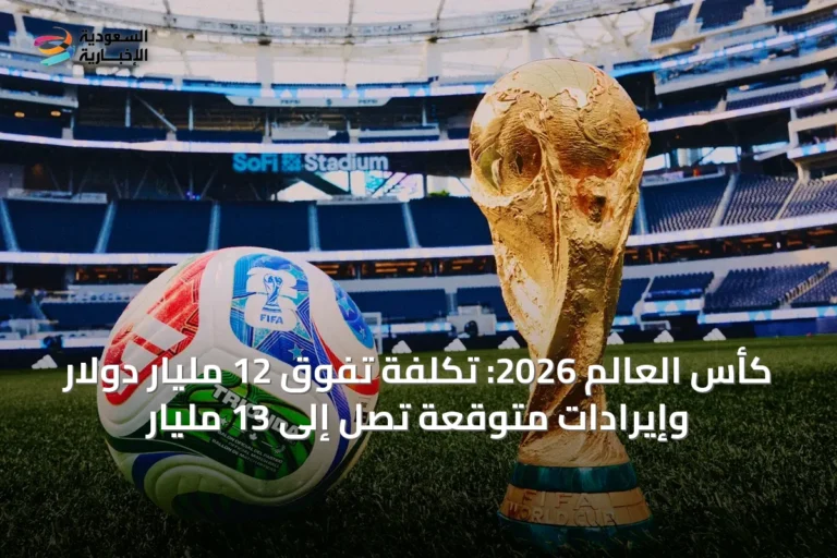 كأس العالم 2026: تكلفة تفوق 12 مليار دولار وإيرادات متوقعة تصل إلى 13 مليار