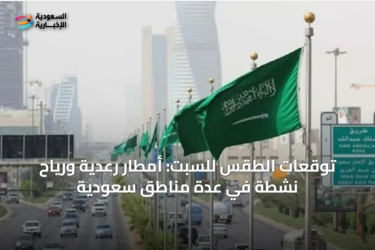 توقعات الطقس للسبت: أمطار رعدية ورياح نشطة في عدة مناطق سعودية
