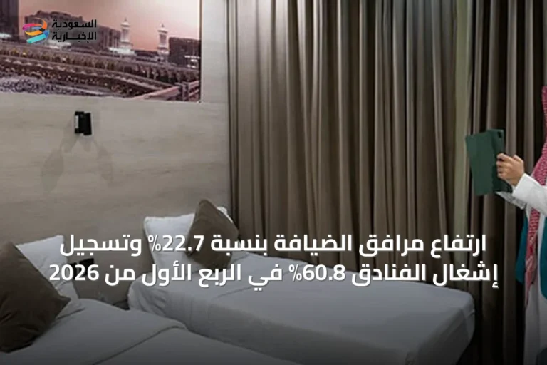 ارتفاع مرافق الضيافة بنسبة 22.7% وتسجيل إشغال الفنادق 60.8% في الربع الأول من 2026
