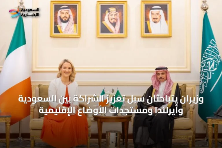 وزيران يتباحثان سبل تعزيز الشراكة بين السعودية وأيرلندا ومستجدات الأوضاع الإقليمية